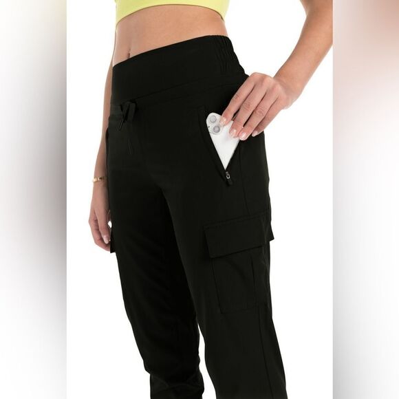 Kyodan Women’s Cargo Woven Joggers Trouser Pant with Pockets 28" - Picture 2 of 9